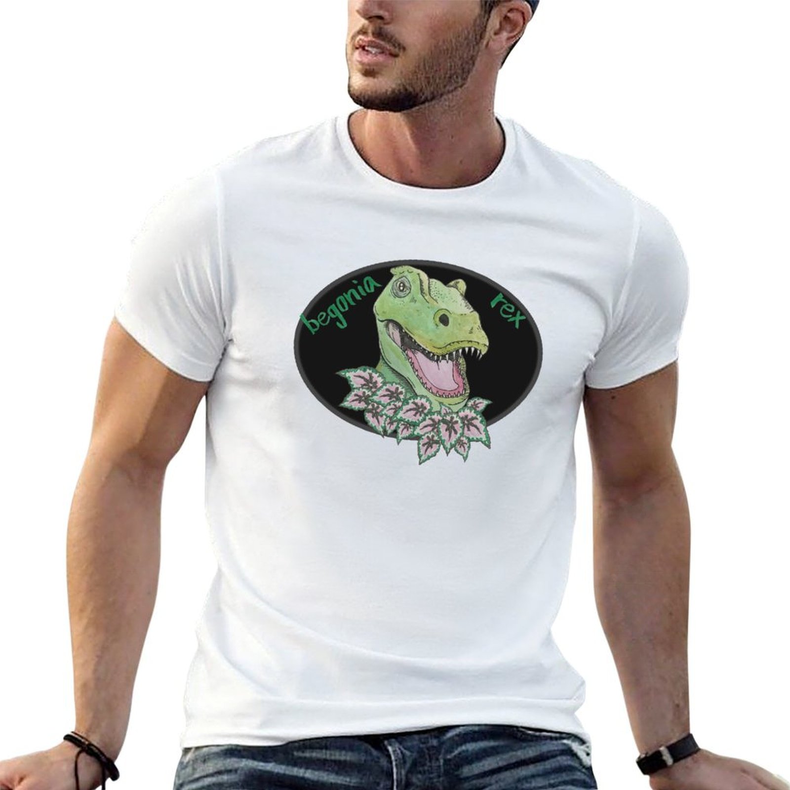 T rex begonia T-Shirt Basic So - Begonia Rex review and price